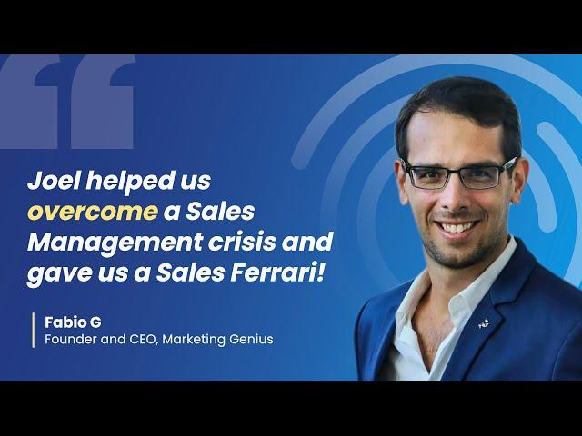 I overcame a sales management crisis and Joel Yi gave us a "sales ferrari"!