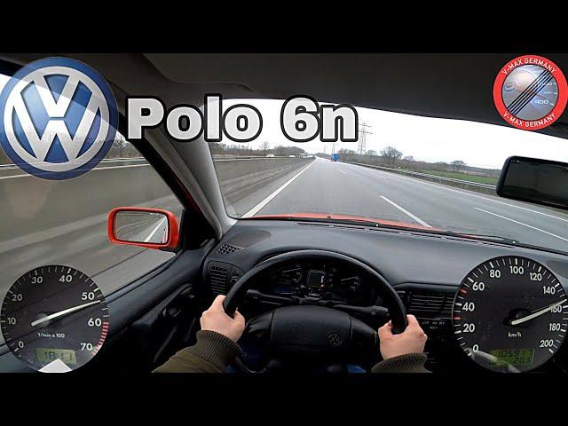 VW Polo 6n 50 HP POV & Acceleration on German Autobahn