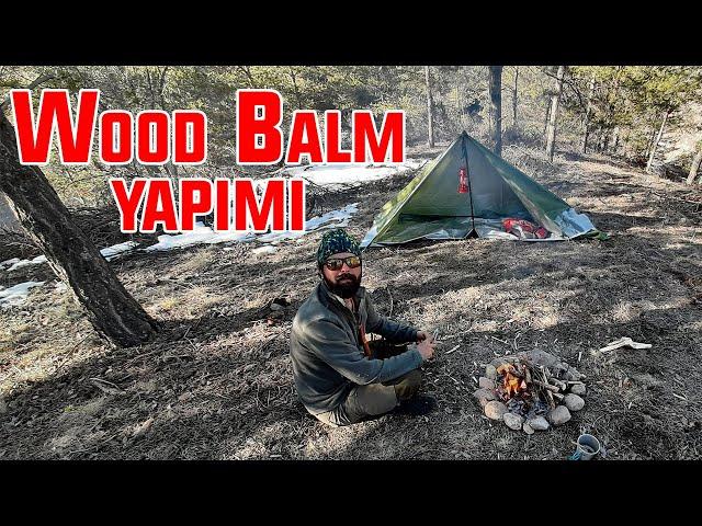 A Day in Nature - Wood Balm - Tarp - Using Ax - Trees