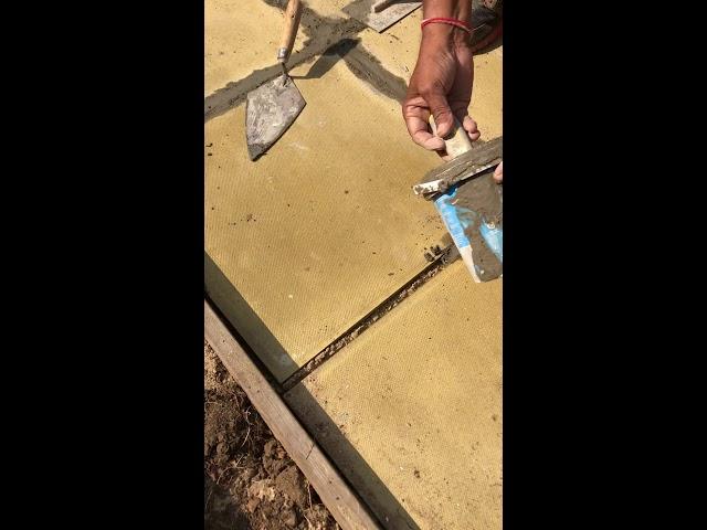 Laying slabs with sharp sand pt 10