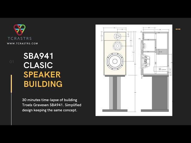 Building Troels Gravesen SBA941 DIY speaker end-to-end tutorial.