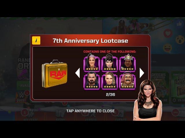 opening of my free 7th Anniversary day lootcase #wwe , #mayhem