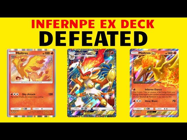 Beating an OP Infernape EX Deck +Moltres EX + Moltres - Pokémon TCG Gameplay!