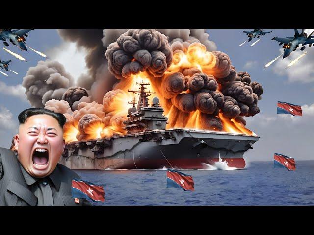 2 MINUTES AGO! North Korean Carrier Carrying Iranian Missiles Sunk by Ukrainian Missile