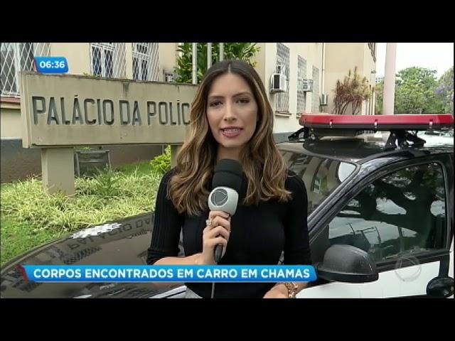 Dois corpos são encontrados no porta-malas de carro em chamas no RS