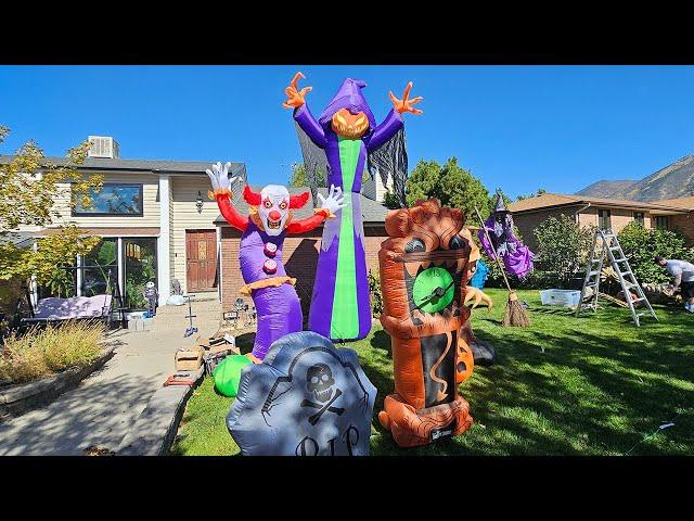 Unboxing 3 New Halloween Inflatables!