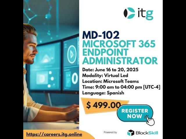MD 102 Microsoft 365 Endpoint Administrator #itg #microsoft
