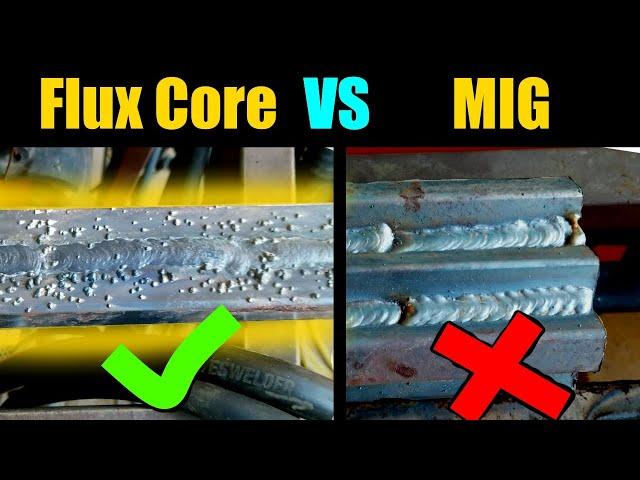 Real World MIG vs Flux Core Welding | How To Weld Gasless Flux Core Welding Tips And Tricks |