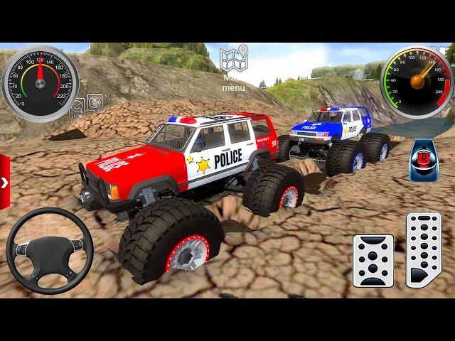 Juegos De Carros - Police Monster Truck Impossible Driver #1 - Car Extreme Racing Android Gameplay