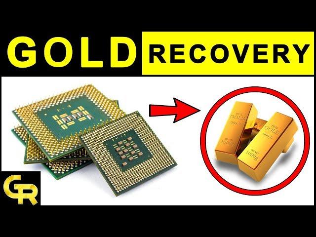 How to Recover Gold from Scrap Green Fiber CPU Processors | Scrap Gold Recovery