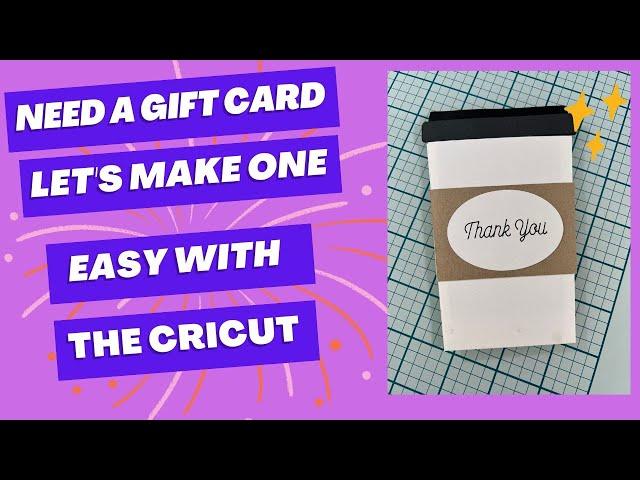 Let's Make An EASY Coffee Gift Card Holder