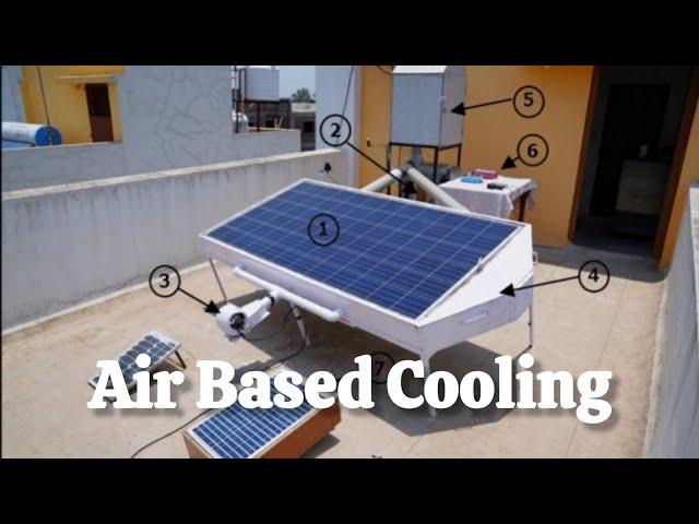 Solar Panels Cooling Technique - Air Based Cooling