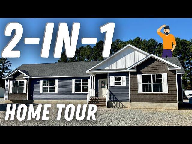 2 HOMES in 1?! Never miss your in-laws again(haha)! 1st time modular home tour!