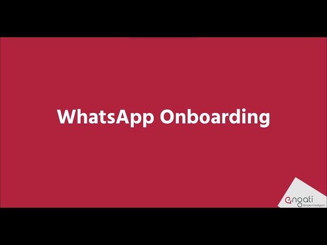 WhatsApp TSP Onboarding