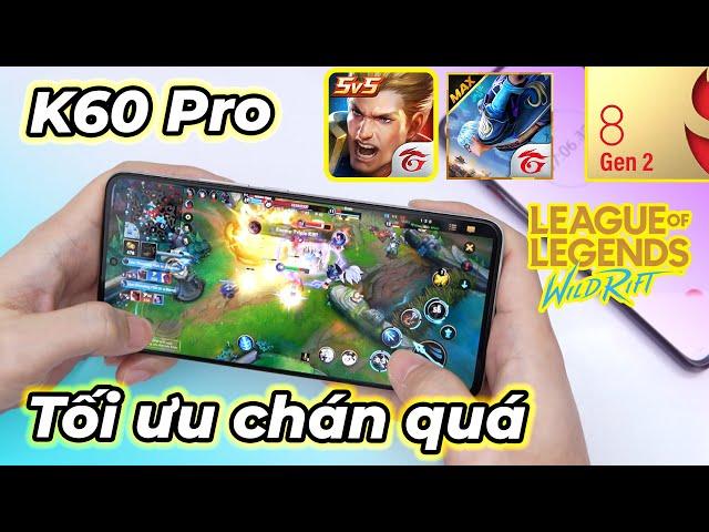 Test game trên Redmi K60 pro: Tối ưu game nhẹ Kém Quá!