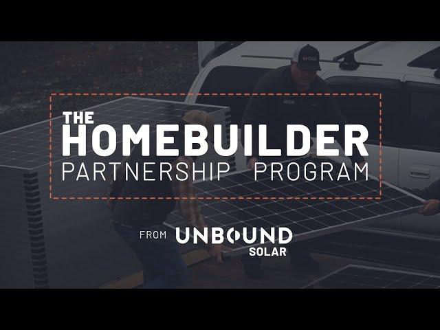 Unbound Solar Homebuilder Partner Program