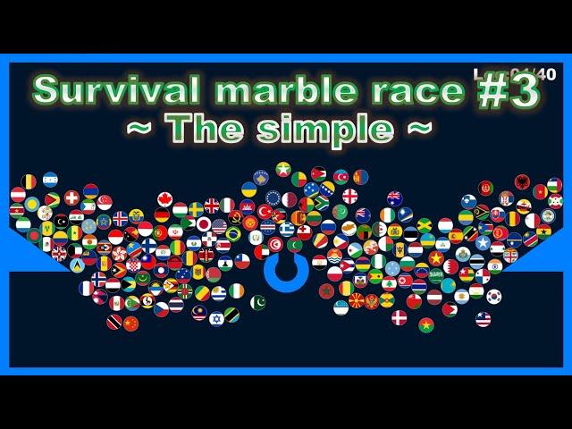 The simple ~200 countries marble race #3~ in Algodoo | Marble Factory