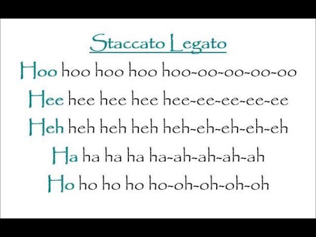 Staccato Legato Vocal Warm Up