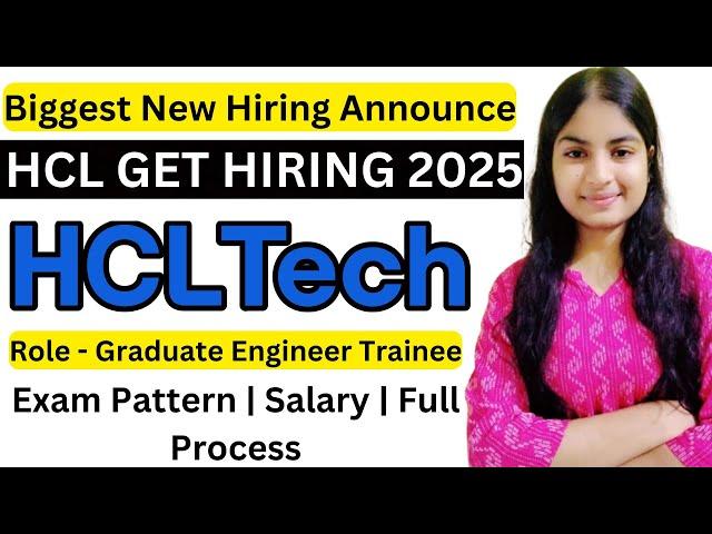 Latest off Campus Hiring | HCLTECH Hiring | OFF Campus Drive For 2021,2022, 2025, 2024 Batch | Jobs