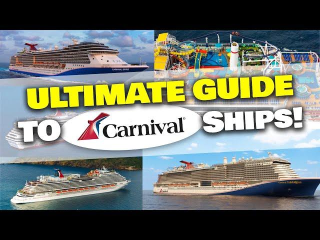 Ultimate Guide to Carnival's 8 Cruise Ship Classes!