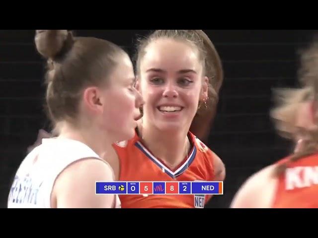 Highlight VNL 2024: Netherlands vs Serbia 3-1 | Volleyball Nations League 2024 Men - Moji