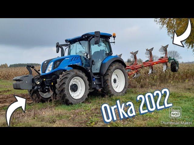 Orka zimowa 2022 New Holland T5 110 & Kverneland ES 100 Jesień 2022