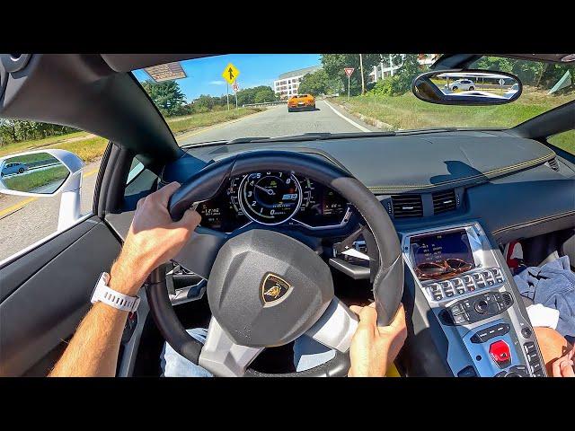 Lamborghini Aventador Roadster - Surprising My 14 Year Old Cousin with a Lambo (POV Binaural Audio)