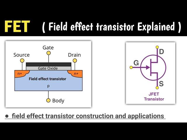 fet | field effect transistor | fet transistor | fet working and construction | basic electronics