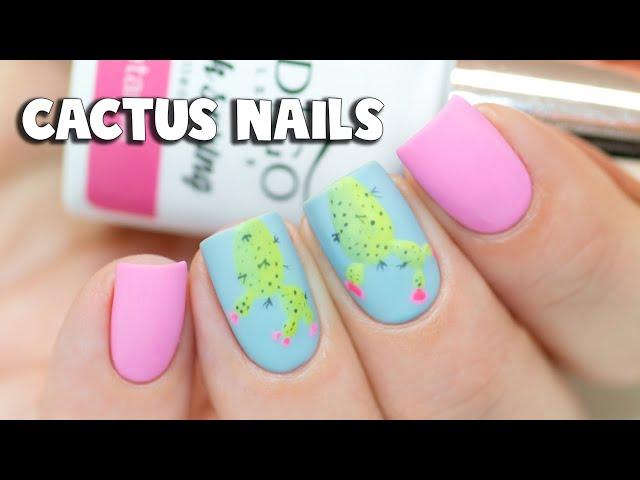 CACTUS NAIL ART TUTORIAL | Indigo Nails Think Spring