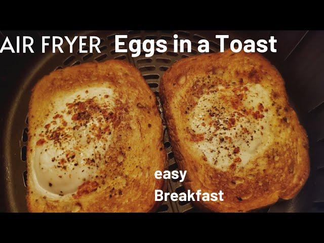 Air Fryer Egg Toast|How to Cook Egg Toast in Air Fryer| Easy Breakfast Recipe in Air Fryer|#EggToast