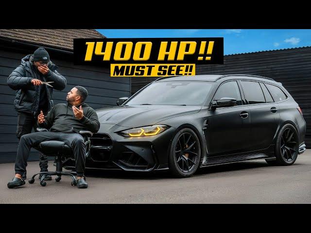 WATCH MY BARBER FREAK OUT IN MY 1400HP BMW M3!!