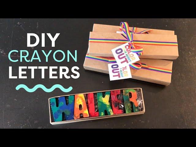 Upcycle Your Broken Crayons | How to Make Oven-Baked Crayon Letters