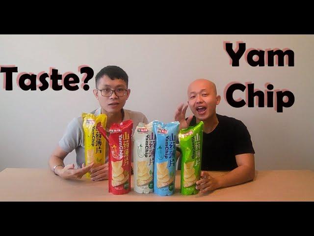 So Crunchy (Yam Chip*山药薄片)Trying New Snack!! - Sastifying