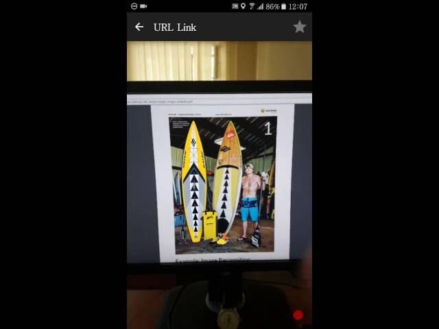 Augmented Reality with the Wikitude. Client Recognition Image On Target