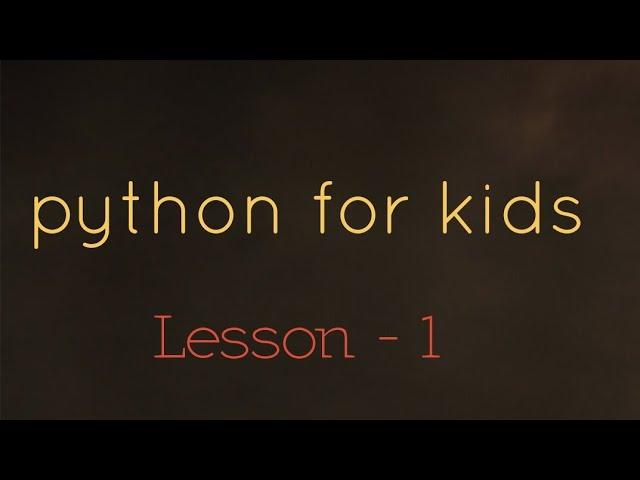 python tutorial kidscancode