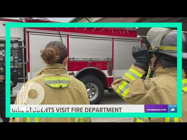 Lakeland Fire Department on Main Street has some special visitors Wednesday