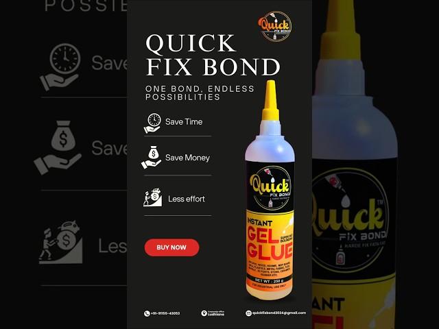  Quick Fix Bond – The Master of Bonding!  One Bond, Endless Possibilities!
