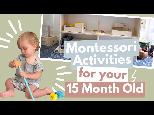 MONTESSORI TODDLER Activities for Your 15 Month Old | 1 Year Old Montessori Activities