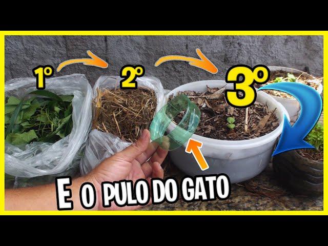 VOCÊ tem MATO no Quintal? FAÇA O MELHOR ADUBO PARA SUA HORTA E JARDIM