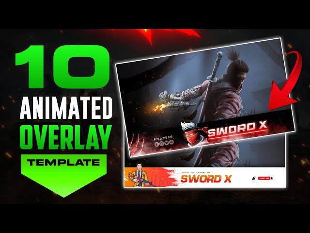 10 Free Animated Gaming Overlay | Green Screen Overlay No Text 2022