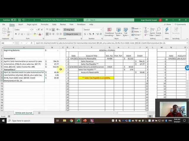 Accounting for Sales Returns and Allowances