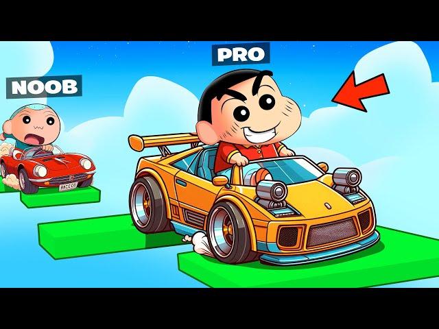 Masao Cheated With Shinchan In Car Parkour Obby  | Roblox Obby But You're On A Car | Funny Game 