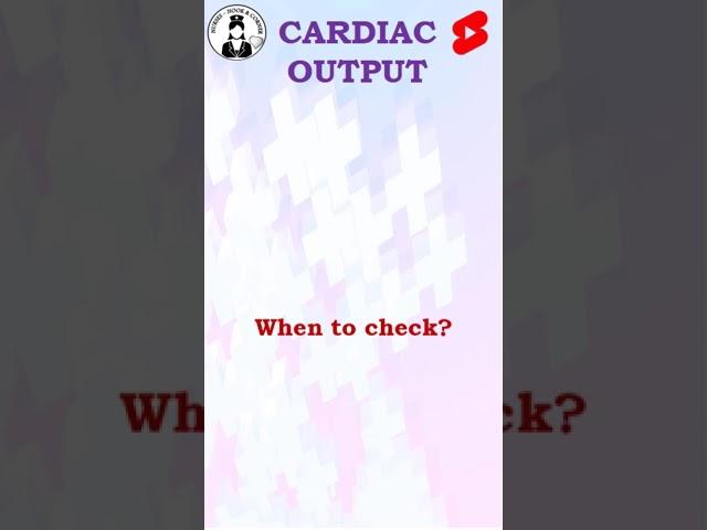 CARDIAC OUTPUT #cardio #nursing #medico