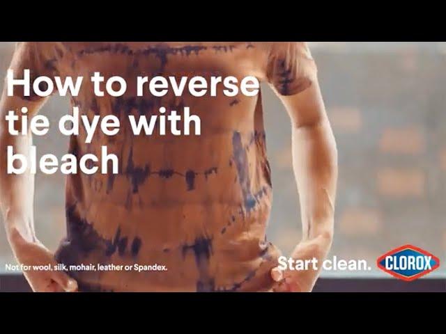 How to Reverse Tie Dye with Bleach