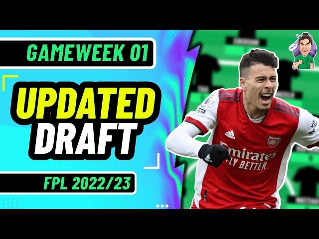 FPL | MY NEW UPDATED DRAFT! | Fantasy Premier League 2022/2023!