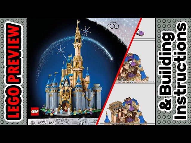 PREVIEW: 43222, LEGO DISNEY, Disney Castle​ & Building Instructions! LEGO 2023