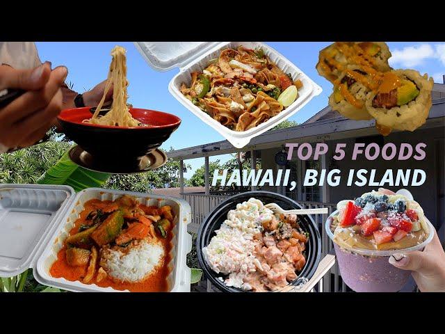 Hawaii, Big Island MUST EAT | Best foods on Big Island | Kona, Big Island & Volcano