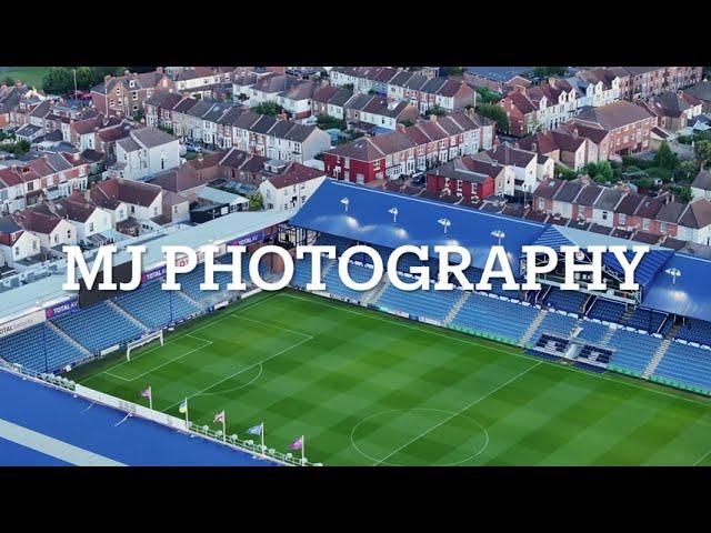 Fratton Park by drone ready for the new championship season -  August 2024