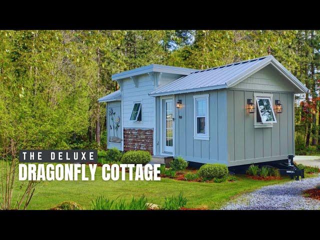 Tiny Home Tour  | The Deluxe Dragonfly Cottage | Completely Handcrafted! Tiny house luxury Bosch