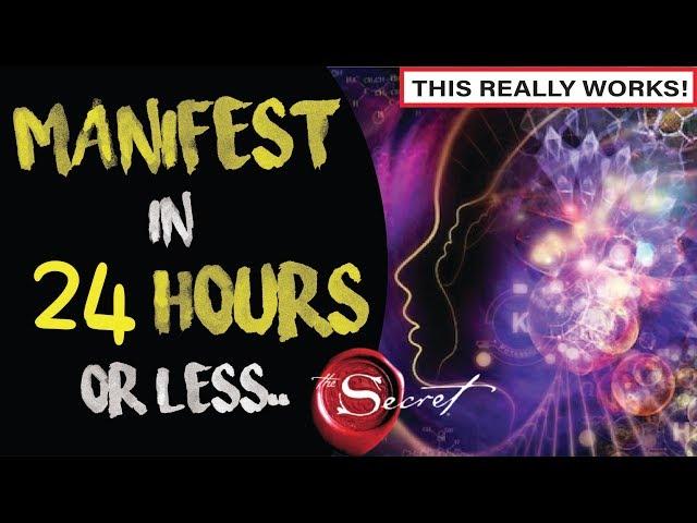 How to Manifest ANYTHING You Want in 24 HOURS! | Law of Attraction